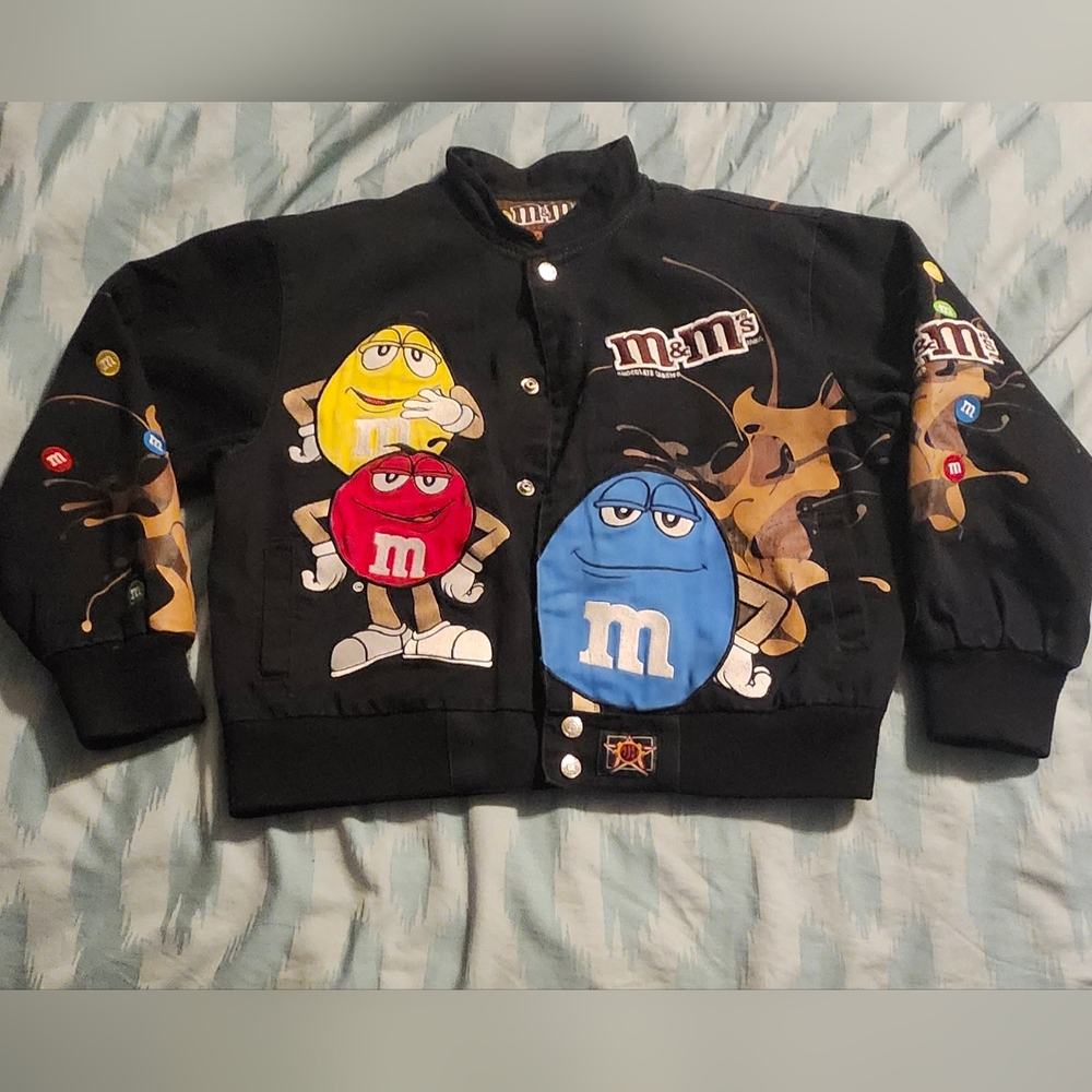 Vintage Youth 2008 Nascar M&M's Black Jacket JH Design Size Large (9/10)